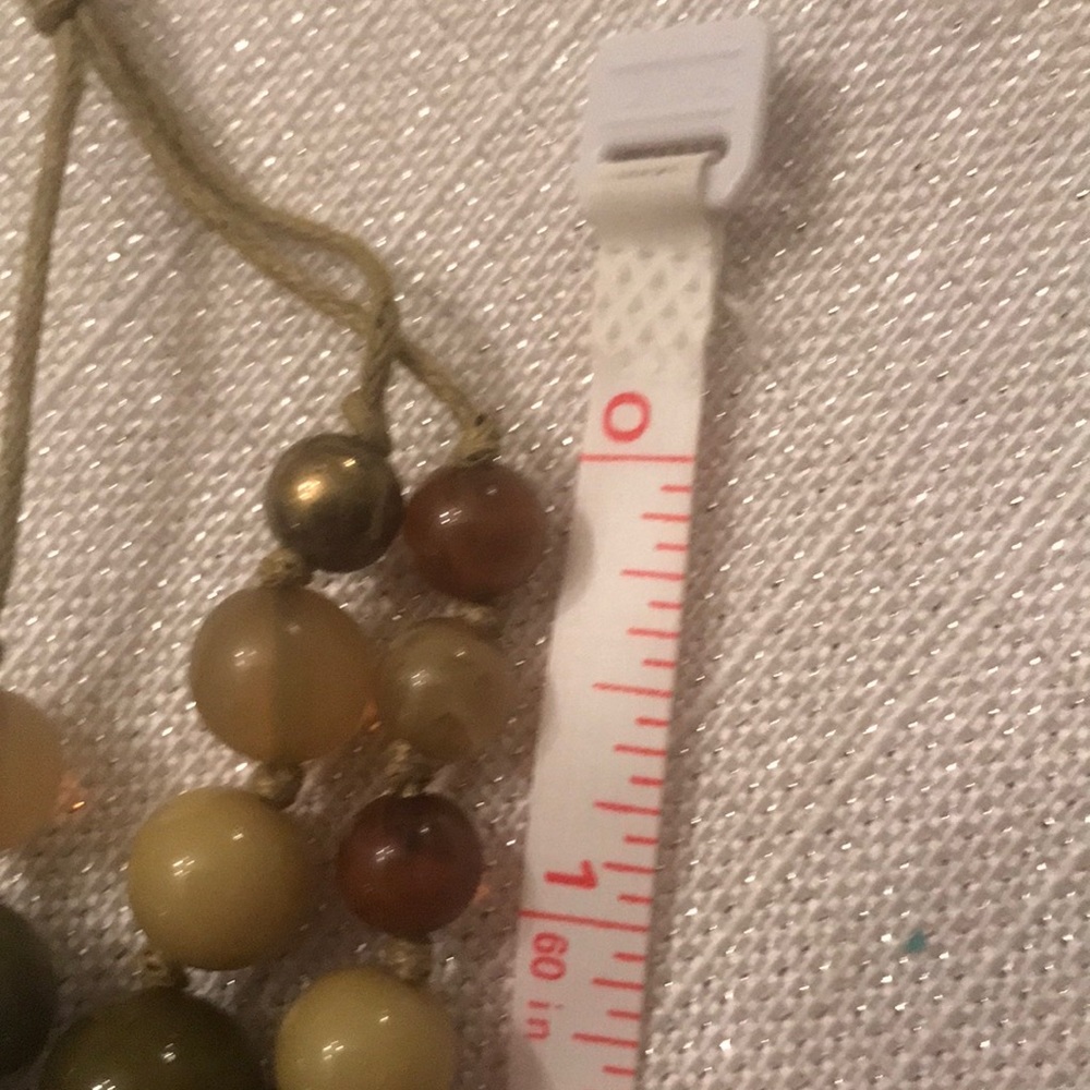 Multi Layer Beads Statement Necklace - Picture 8 of 9